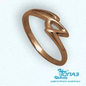 Кольцо из красного золота Линии Любви