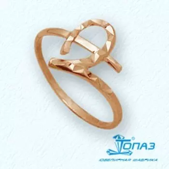 Кольцо из красного золота Линии Любви