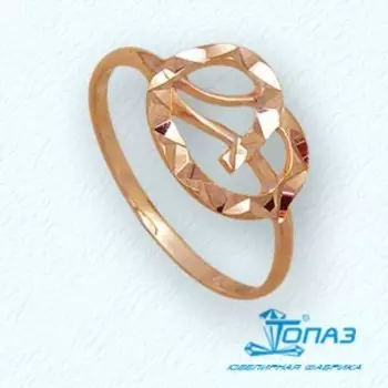 Кольцо из красного золота Линии Любви