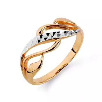 Кольцо из красного золота Линии Любви