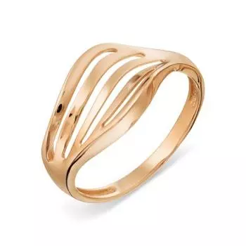 Кольцо из красного золота Линии Любви