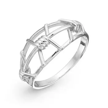 Кольцо из серебра Линии Любви