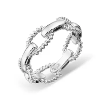 Кольцо из серебра Линии Любви