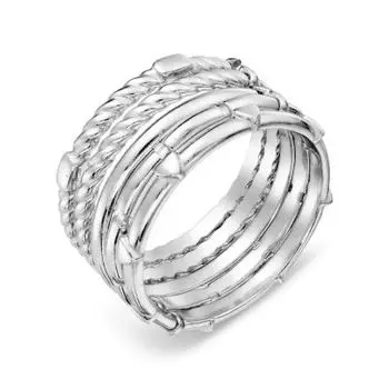 Кольцо из серебра Линии Любви