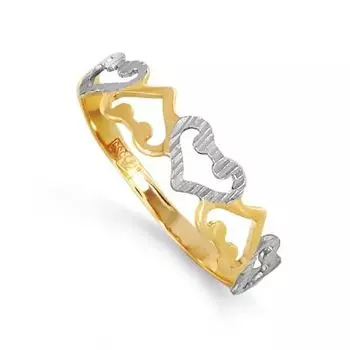Кольцо из желтого золота Линии Любви