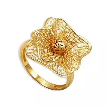 Кольцо из желтого золота Линии Любви