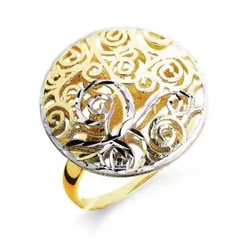 Кольцо из желтого золота Линии Любви