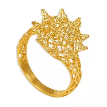 Кольцо из желтого золота Линии Любви