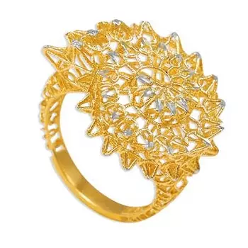 Кольцо из желтого золота Линии Любви