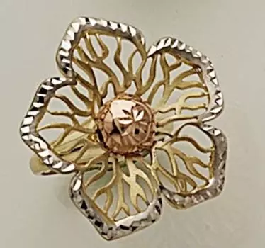 Кольцо из желтого золота Линии Любви