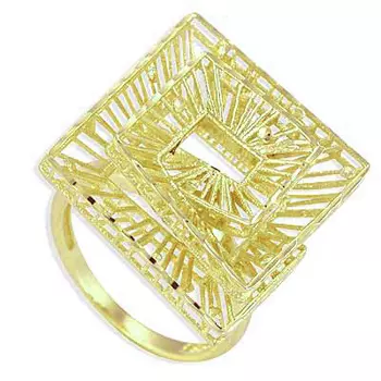 Кольцо из желтого золота Линии Любви