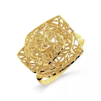 Кольцо из желтого золота Линии Любви