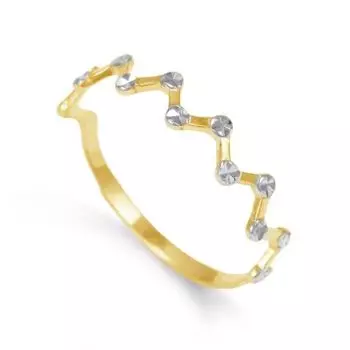 Кольцо из желтого золота Линии Любви