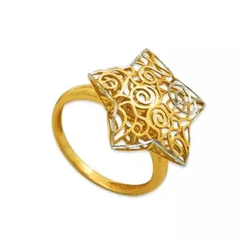 Кольцо из желтого золота Линии Любви