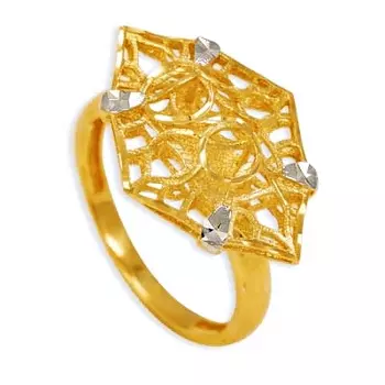 Кольцо из желтого золота Линии Любви