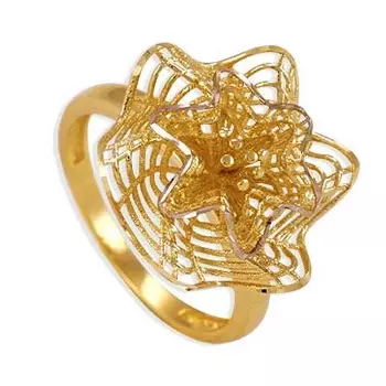 Кольцо из желтого золота Линии Любви