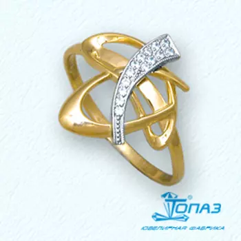 Кольцо из желтого золота Линии Любви