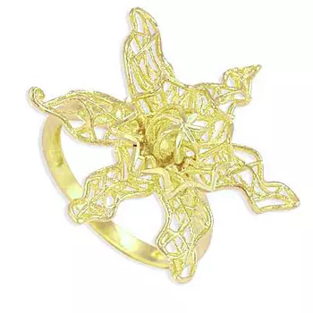 Кольцо из желтого золота Линии Любви