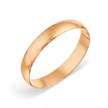 Кольцо обручальное из красного золота Линии Любви