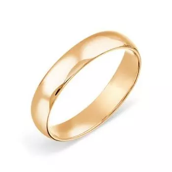 Кольцо обручальное из красного золота Линии Любви