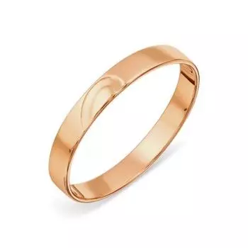 Кольцо обручальное из красного золота Линии Любви