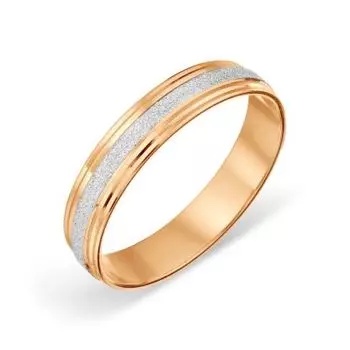 Кольцо обручальное из красного золота Линии Любви