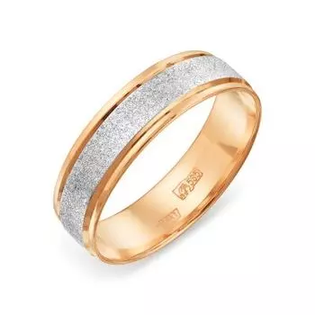 Кольцо обручальное из красного золота Линии Любви