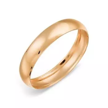 Кольцо обручальное из красного золота Линии Любви