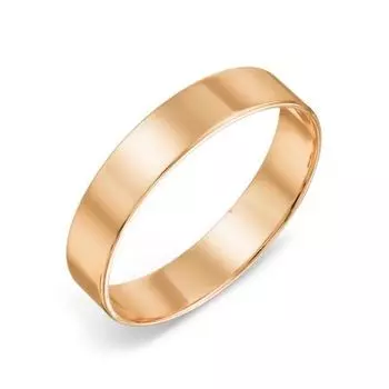 Кольцо обручальное из красного золота Линии Любви