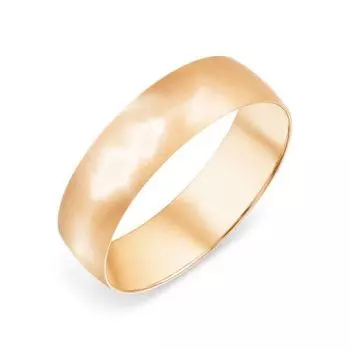 Кольцо обручальное из красного золота Линии Любви
