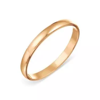 Кольцо обручальное из красного золота Линии Любви