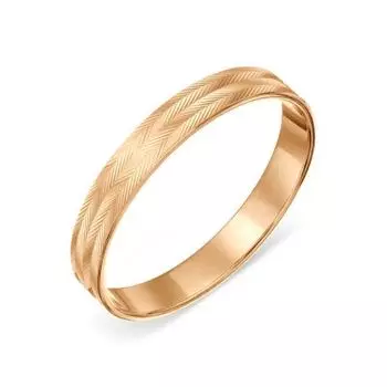 Кольцо обручальное из красного золота Линии Любви