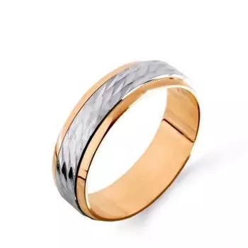 Кольцо обручальное из красного золота Линии Любви