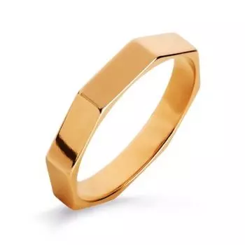 Кольцо обручальное из красного золота Линии Любви