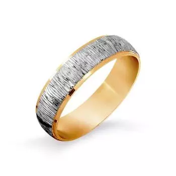 Кольцо обручальное из красного золота Линии Любви