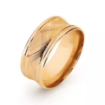 Кольцо обручальное из красного золота Линии Любви