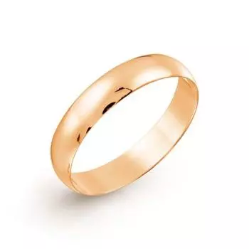 Кольцо обручальное из красного золота Линии Любви