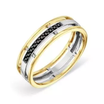 Кольцо обручальное с бриллиантами Линии Любви