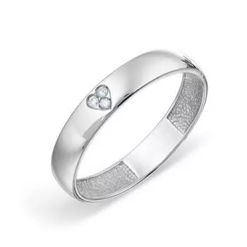 Кольцо обручальное с бриллиантами Линии Любви