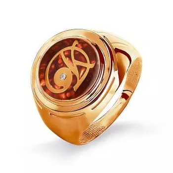 Кольцо с эмалью Линии Любви