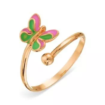 Кольцо с эмалью Линии Любви