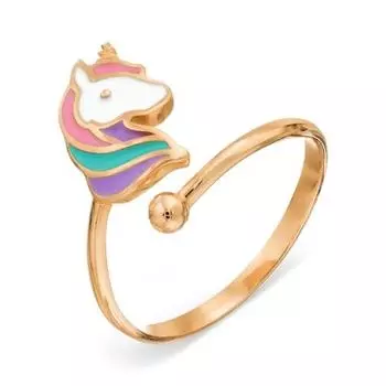 Кольцо с эмалью Линии Любви