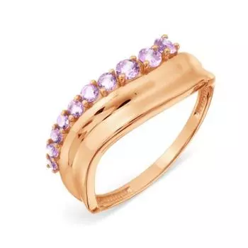 Кольцо с аметистами Линии Любви