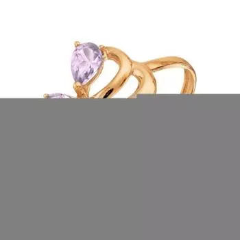 Кольцо с аметистами Линии Любви