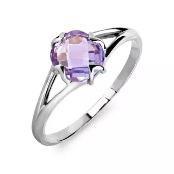 Кольцо с аметистом Линии Любви