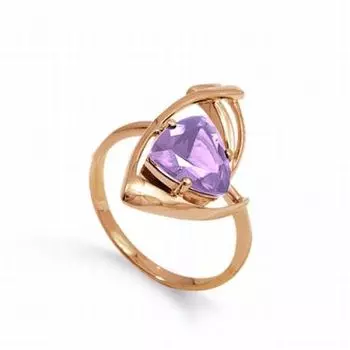 Кольцо с аметистом Линии Любви
