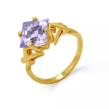 Кольцо с аметистом Линии Любви