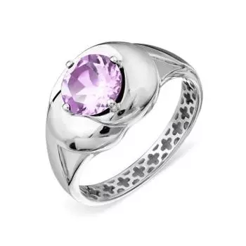 Кольцо с аметистом Линии Любви