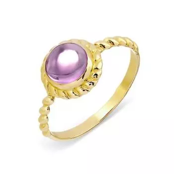 Кольцо с аметистом Линии Любви