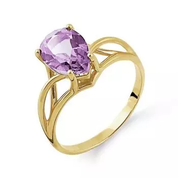 Кольцо с аметистом Линии Любви